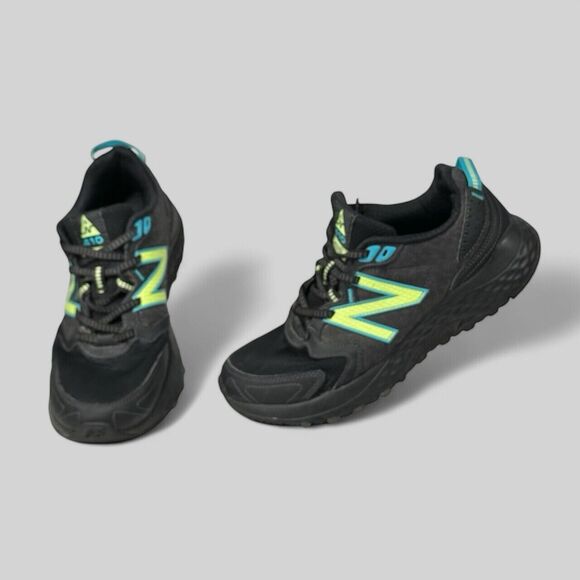 New Balance Black Athletic Shoes with Trail-Running Sole - Picture 1 of 14